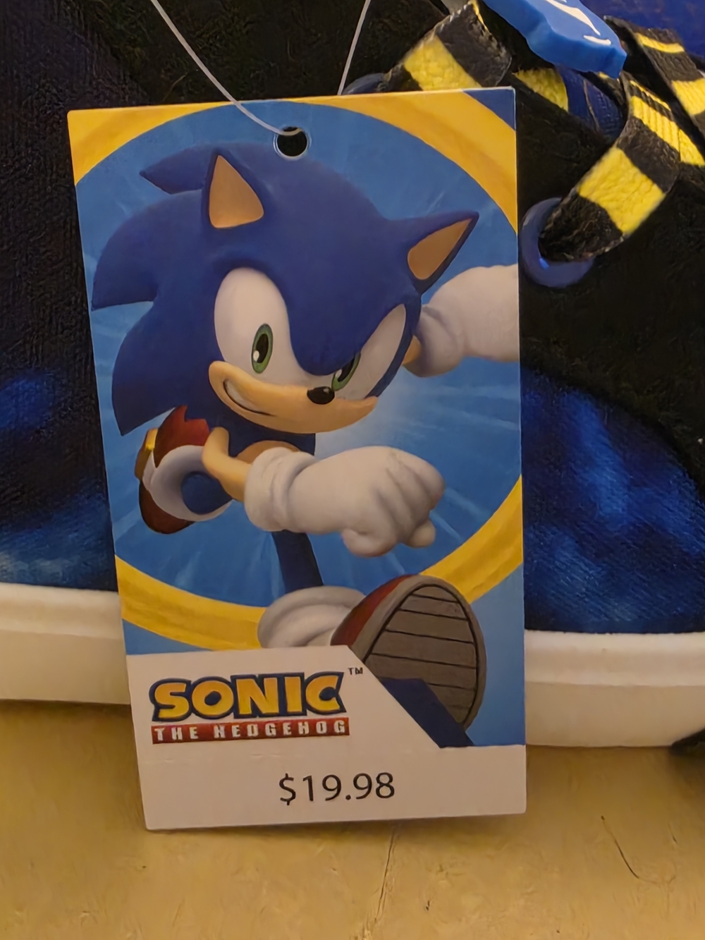 Blue Galaxy High-Top Sneakers with Character Sonic Accent Fits Woman's 7.5 / 8 - Picture 8 of 10